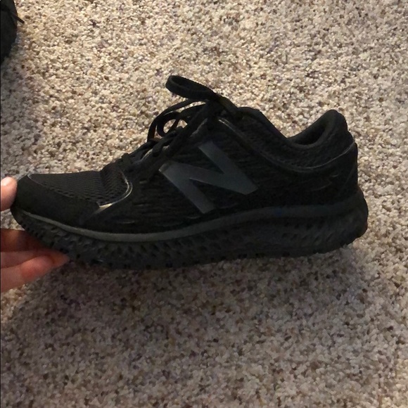 new balance solid black shoes